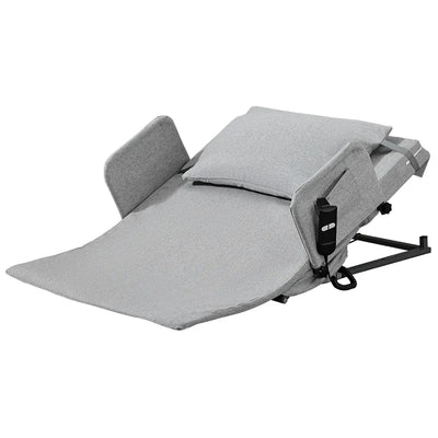 Electric Adjustable Bed Backrest, German-Engineered Power Lifting Back Support with Remote Control, Grey