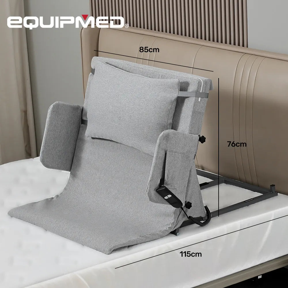 Powered Adjustable Support Electric Adjustable Bed - Power Lifting Back Support - Grey – Dzsensory