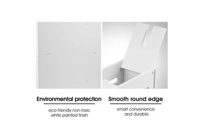 Wheeled Bathroom Cabinet Storage Drawer Organiser Toilet Caddy Tissue Box Hold
