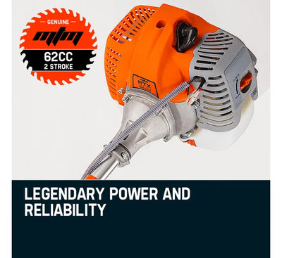 MTM 62CC Brush Cutter Whipper Snipper Garden Trimmer Edger Brushcutter Multi Pole Tool