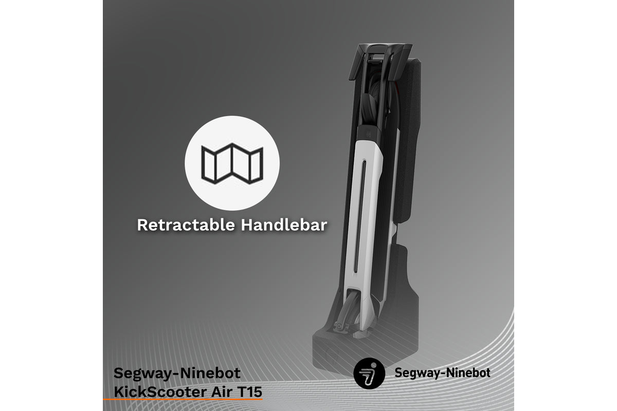 Segway Ninebot Air T15 KickScooter, Black/White