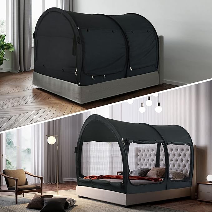 Canopy Bed Tent - Charcoal (New Design)