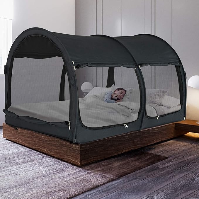 Canopy Bed Tent - Charcoal (New Design)