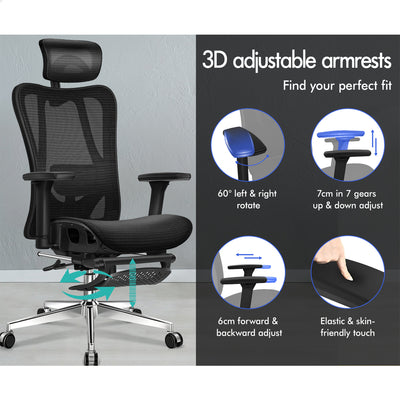 Ergonomic Office Chair Executive Seat Mesh Work Computer Gaming