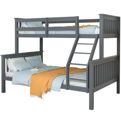 KINGSTON Bunk Bed 2in1 Single on Double Kids Wood Solid Timber Loft Furniture