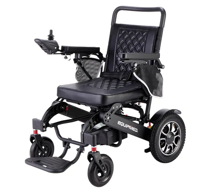 Power Electric Wheelchair, Folding, 15km Max Range, Aluminium Frame, Lithium Battery, Black