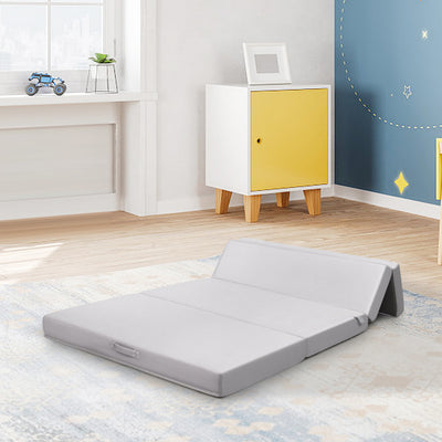 4-Fold Folding Sleeping Mat Sofa Bed with Smooth Zipper