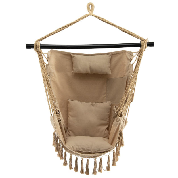 Hammock Swing Chair with Soft Pillow & Cushions