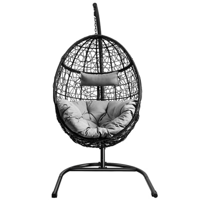 Hanging Egg Shape Wicker Swing Chair