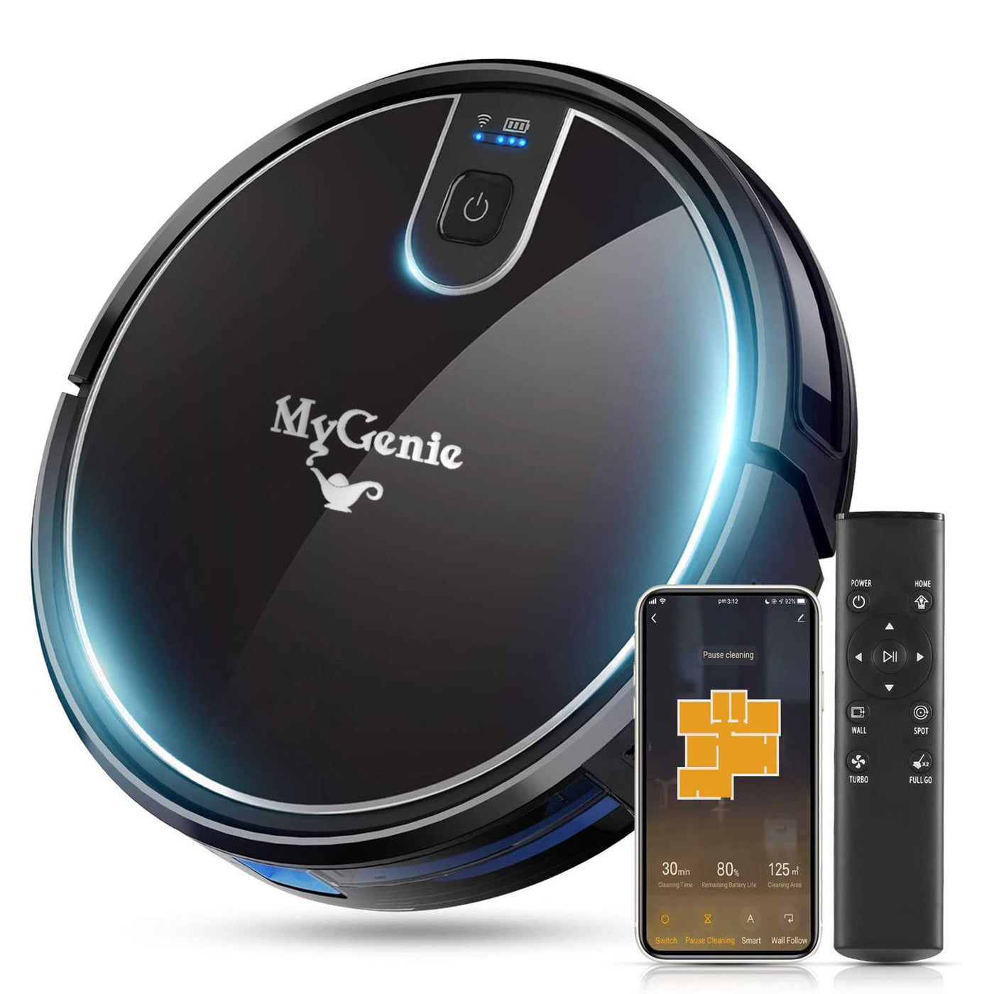 My Genie Xsonic Wifi Pro Vacuum Cleaner - Black