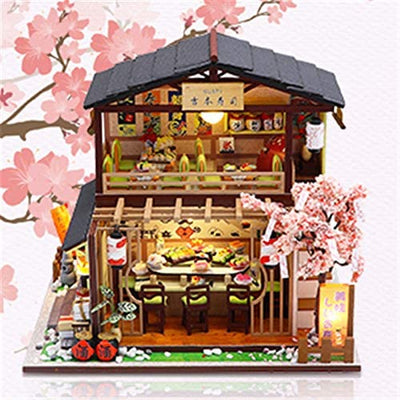 Dollhouse Miniature with Furniture Kit Plus Dust Proof and Music Movement - Asia (1:24 Scale Creative Room Idea)