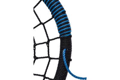 Sensory Nest Swing ‘Oval’ with adjustable Ropes - Black/Blue