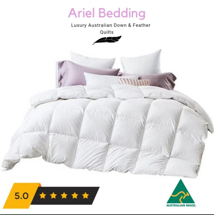Ariel Miracle 80percent Goose ALL Seasons Quilt 2 in 1 Single