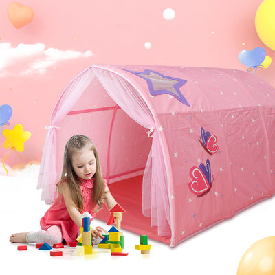 Sensory Star Kids Bed Tent - (Pink Single)