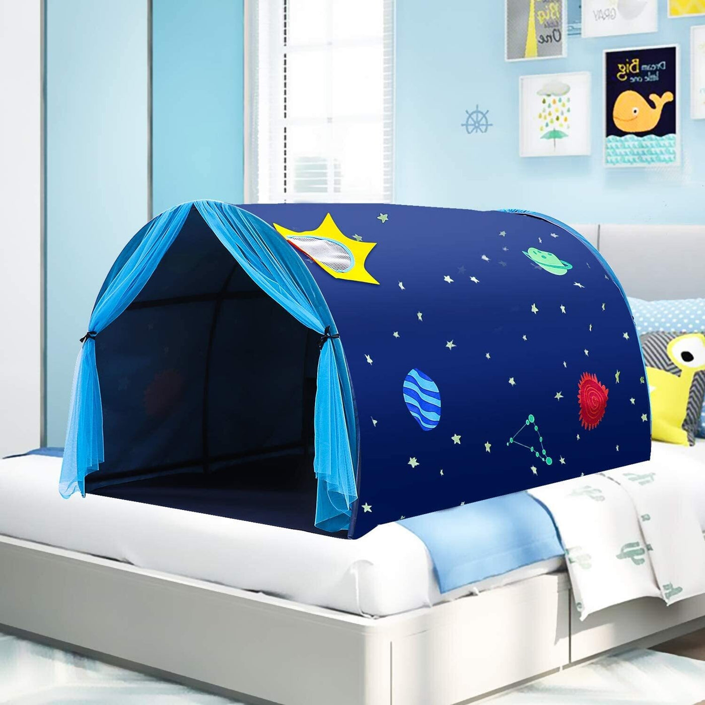 Sensory Star Kids Bed Tent - (Blue Single)