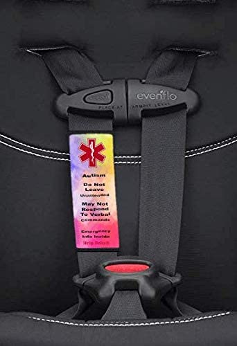Autism Medical Alert Car Seat Belt Cover
