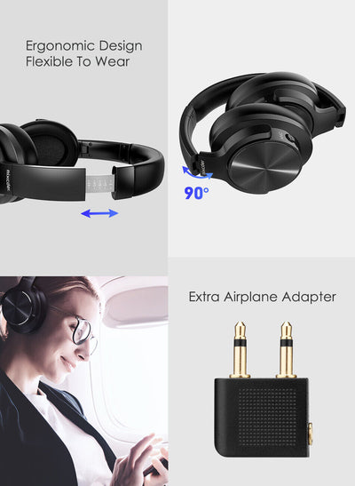 Mixcder E9 Wireless Active Noise Cancelling Headphones Foldable Headset
