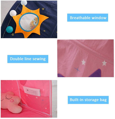 Sensory Star Kids Bed Tent - (Pink Single)