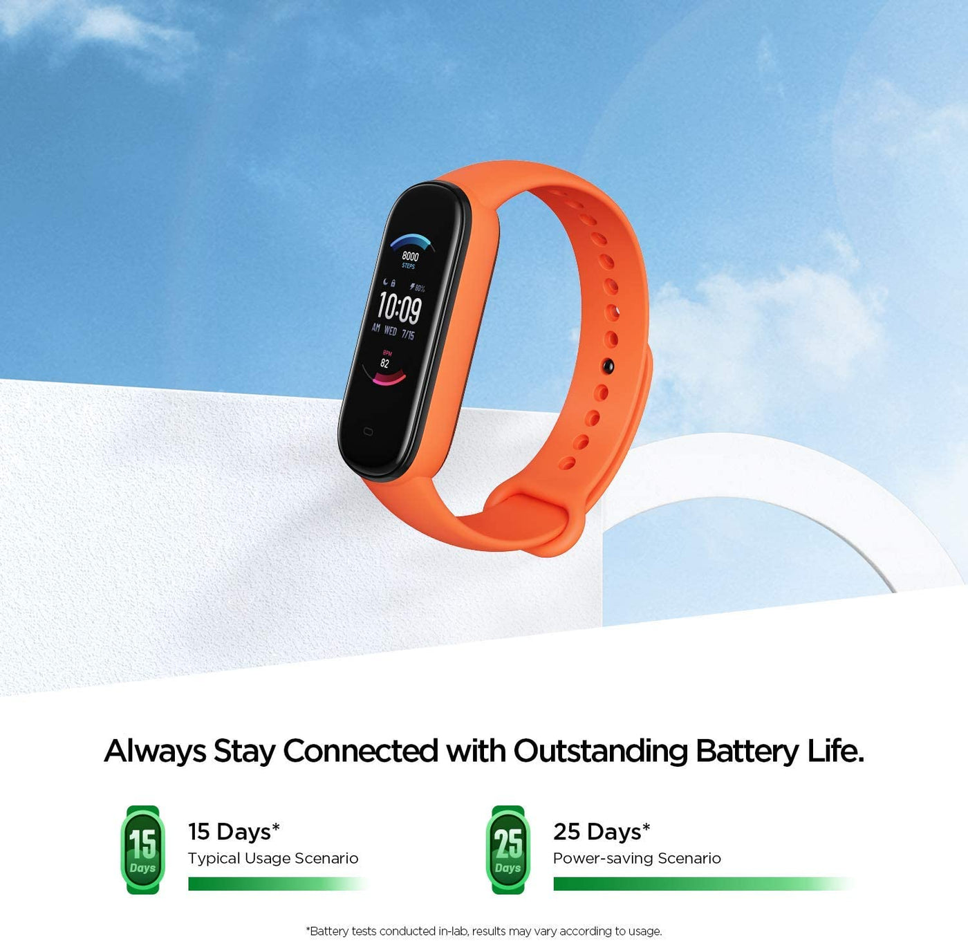 Amazfit Band 5 Activity Fitness Tracker Watch with Alexa Built-in for Men Women Kids, Orange