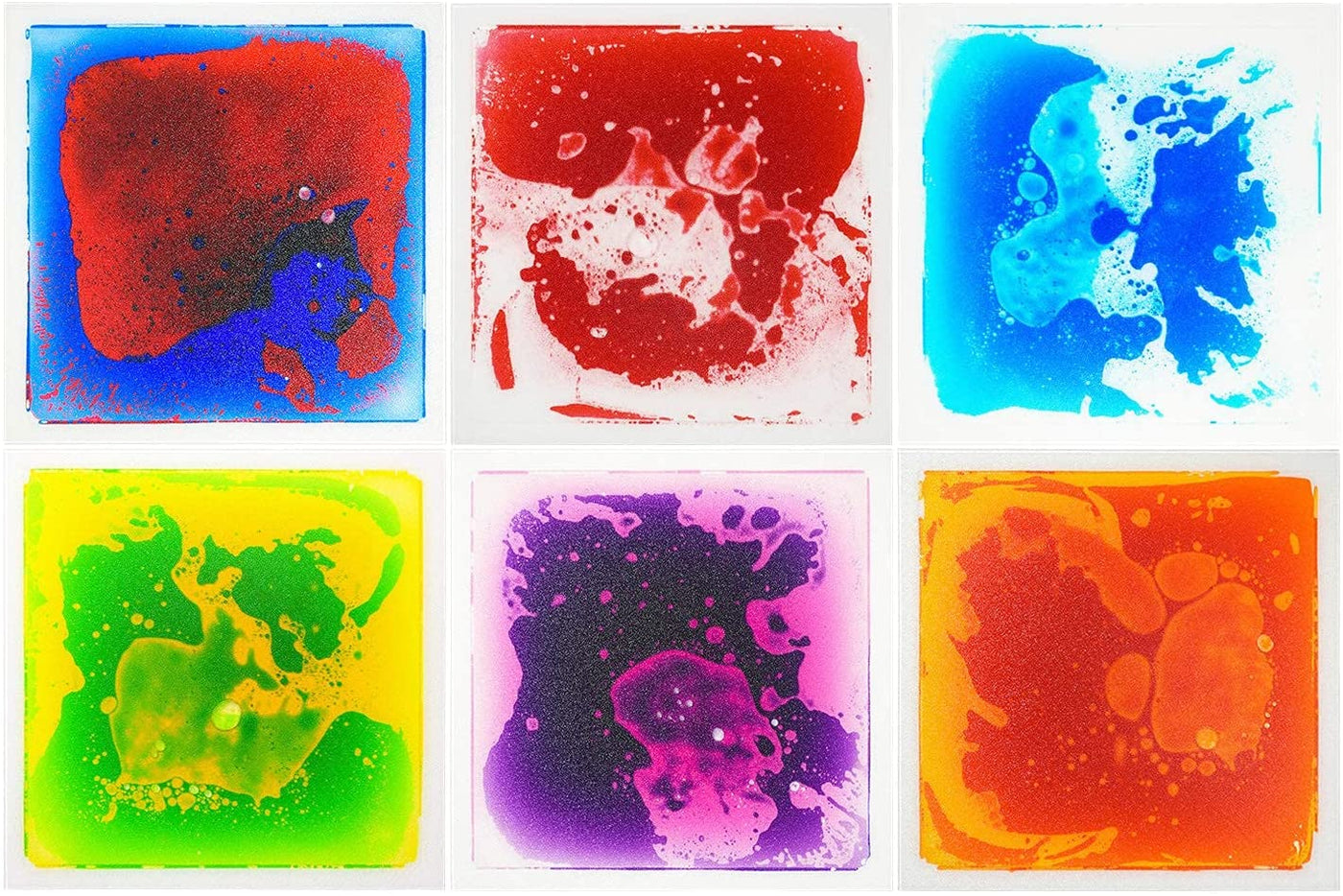 Sensory Liquid Tiles - Set of 6 Tiles (50cm x 50cm)