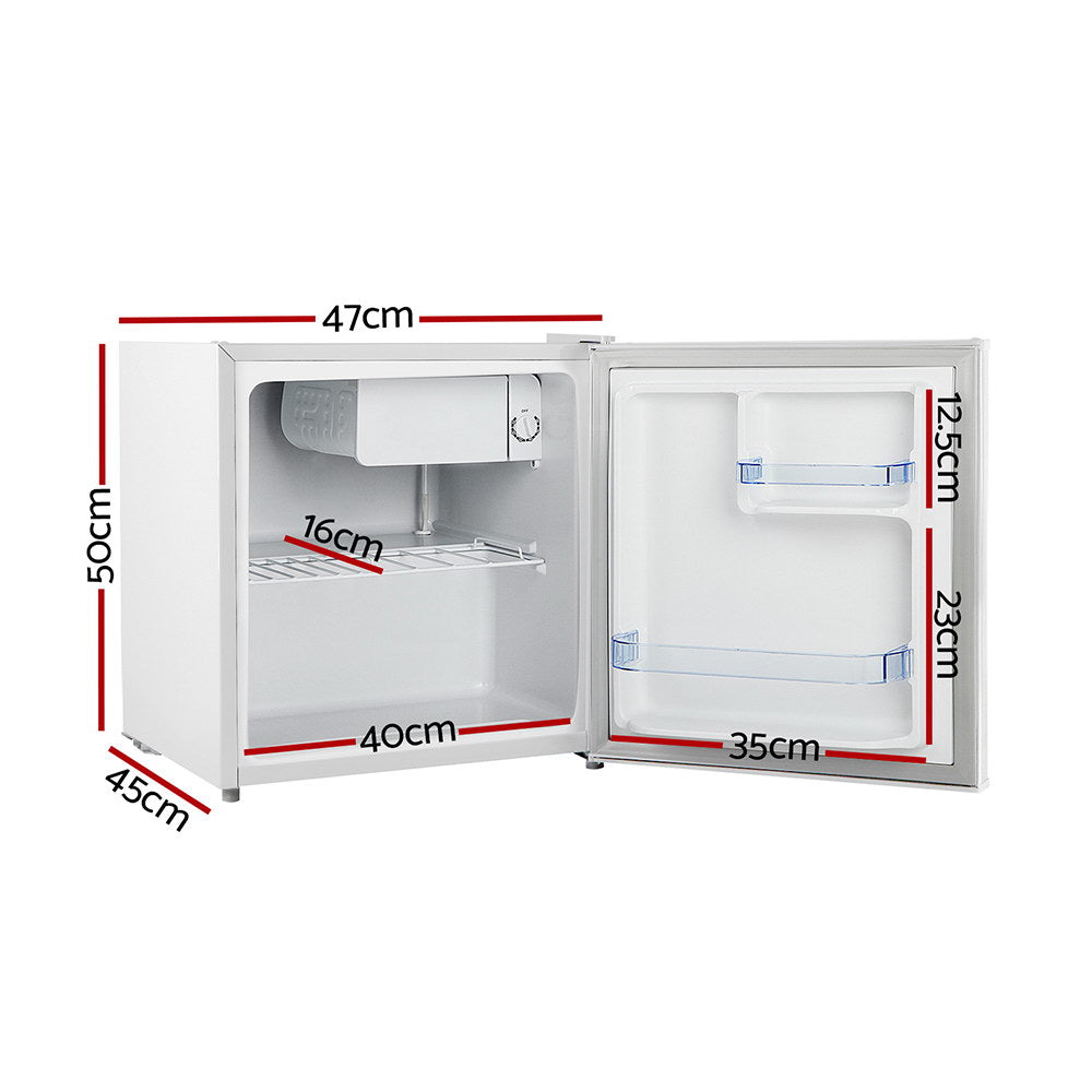 Devanti 48L Portable Mini Bar Fridge White Dzign Solutions Sensory Store