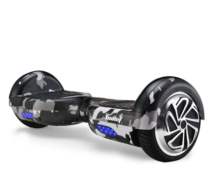 BULLET Gen III Hoverboard Scooter 6.5" Wheels, Colour LED Lighting, Carry Bag