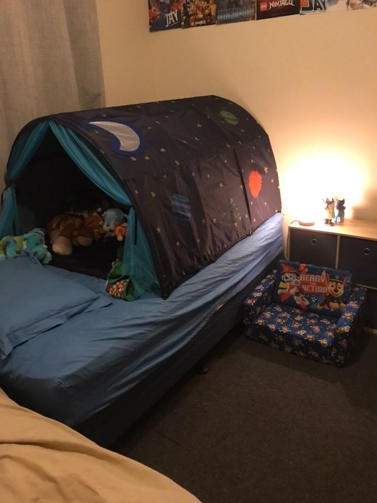 Sensory Star Kids Bed Tent - (Blue Single)