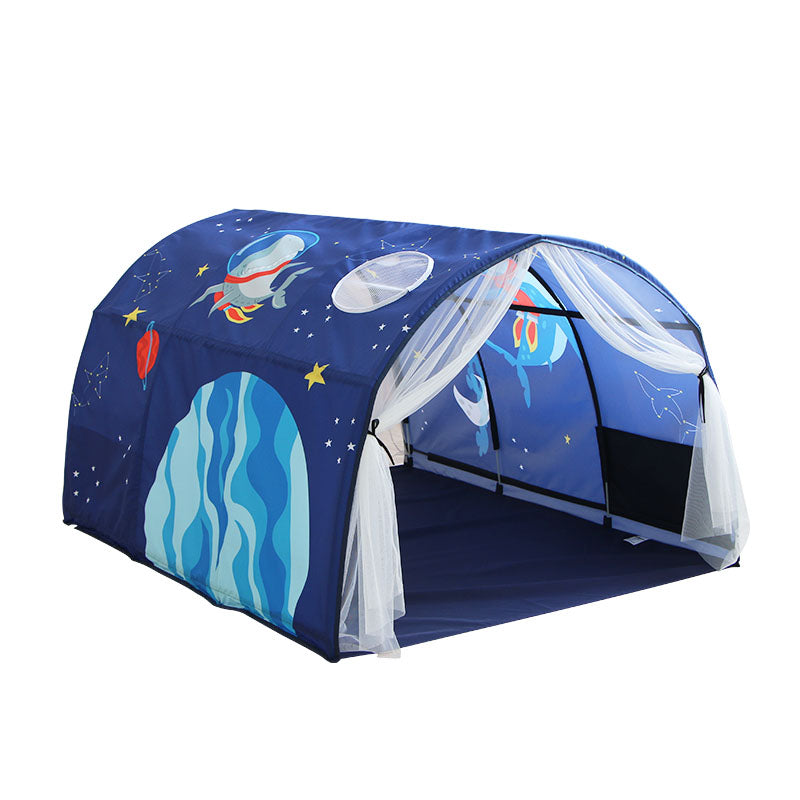 Sensory Ocean Kids Bed Tent - (Blue King Single)