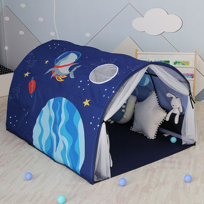 Sensory Ocean Kids Bed Tent - (Blue King Single)