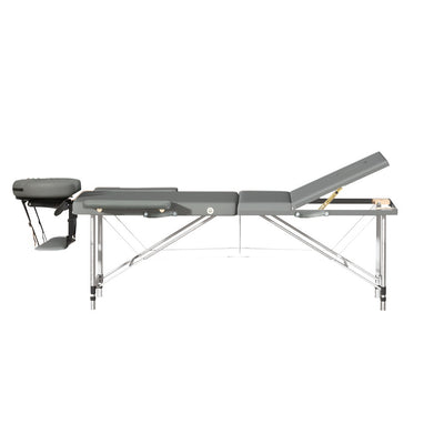 Zenses Massage Table Portable Aluminium 2 Fold Massages Bed Beauty Therapy 55cm