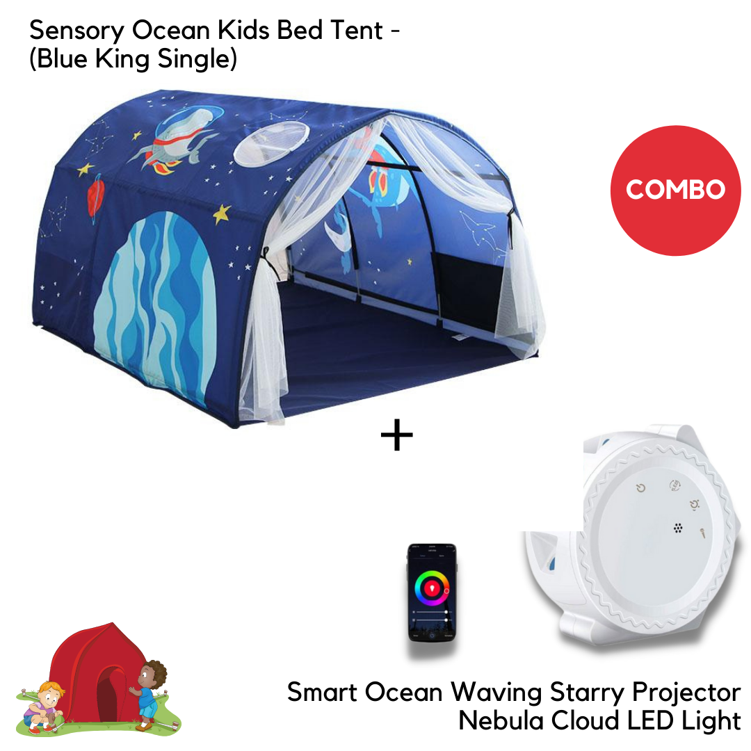 Sensory Ocean Combo ( Sensory Tent king single + Sensory Projector Lights )