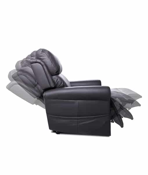 Quad Motor with Head & Lumbar Power Royale Chadwick Leather Lift Chair