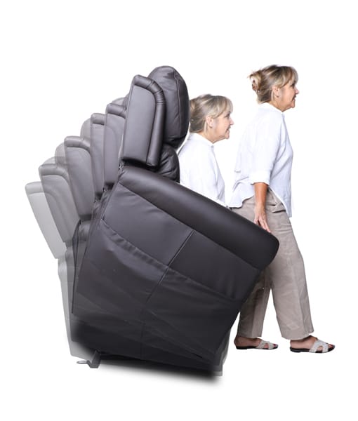 Quad Motor with Head & Lumbar Power Royale Chadwick Leather Lift Chair