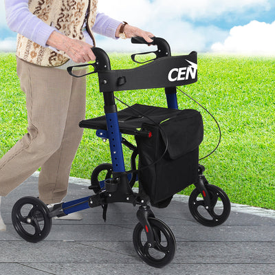 Centra Rollator Walker Foldable Walker Mobility Aid Aluminum With Seat