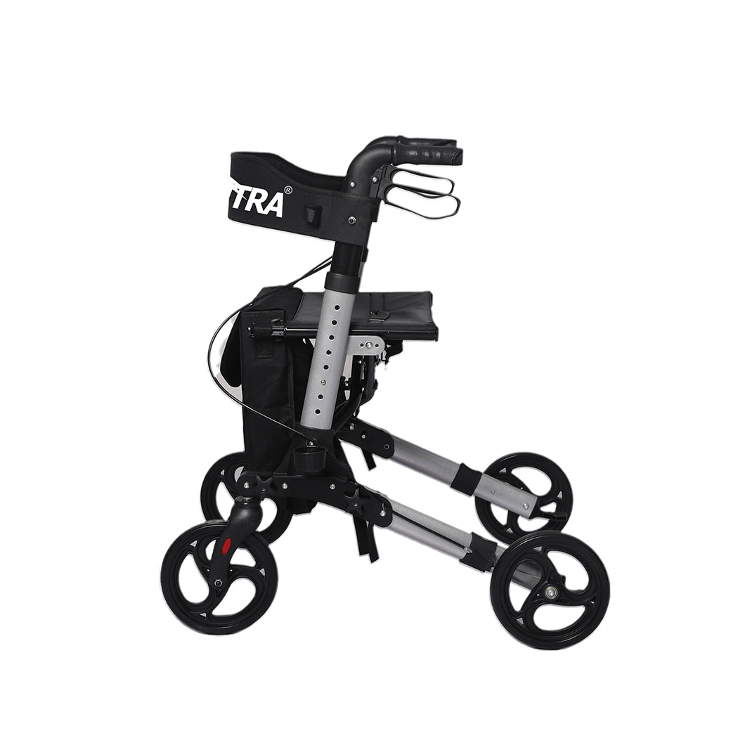Centra Rollator Walker Foldable Walker Mobility Aid Outdoor Aluminum With Seat
