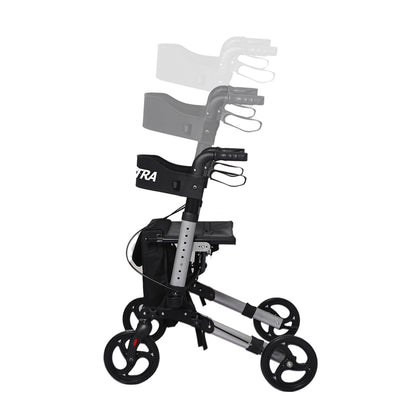Centra Rollator Walker Foldable Walker Mobility Aid Outdoor Aluminum With Seat