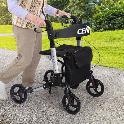 Centra Rollator Walker Foldable Walker Mobility Aid Outdoor Aluminum With Seat