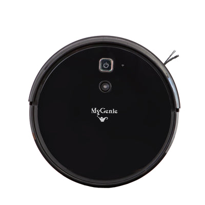 MyGenie V-MAX 3000 Robotic Vacuum Cleaner VSLAM Technology Wi-Fi Control Black