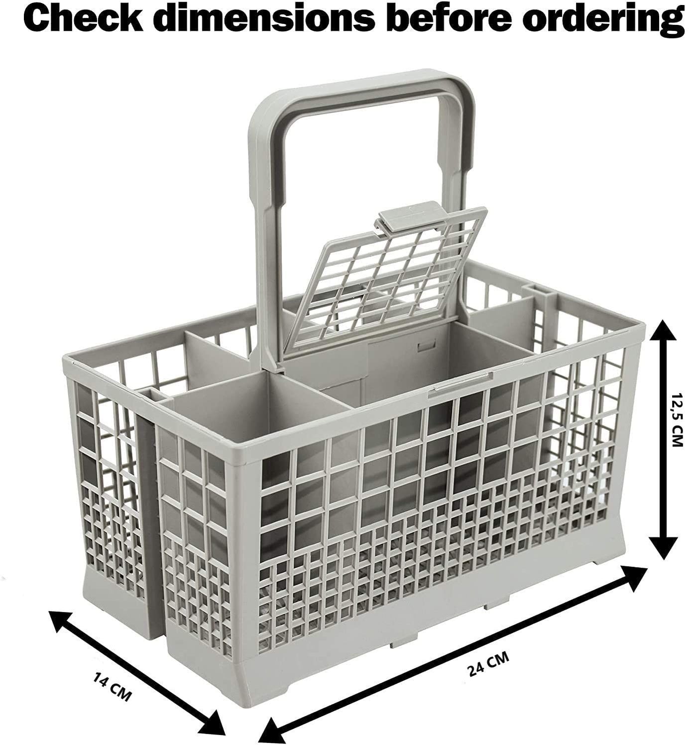 Universal Dishwasher Cutlery Basket (24 x 14 x 12 cm)