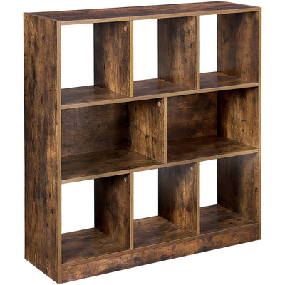 VASAGLE Bookcase with Open Shelves Rustic Brown LBC55BX