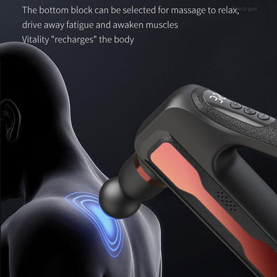 Massage Gun Percussion Massager Muscle Relaxing Therapy Deep Tissue 8 Heads AU Golden