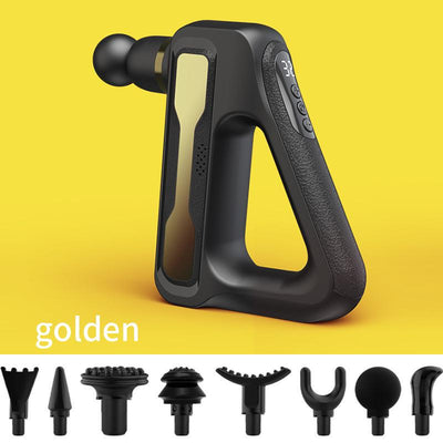 Massage Gun Percussion Massager Muscle Relaxing Therapy Deep Tissue 8 Heads AU Golden