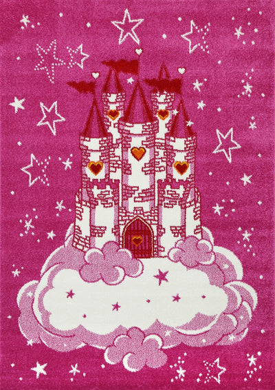 Nova Kids Pink Castle Rug 120x170 cm
