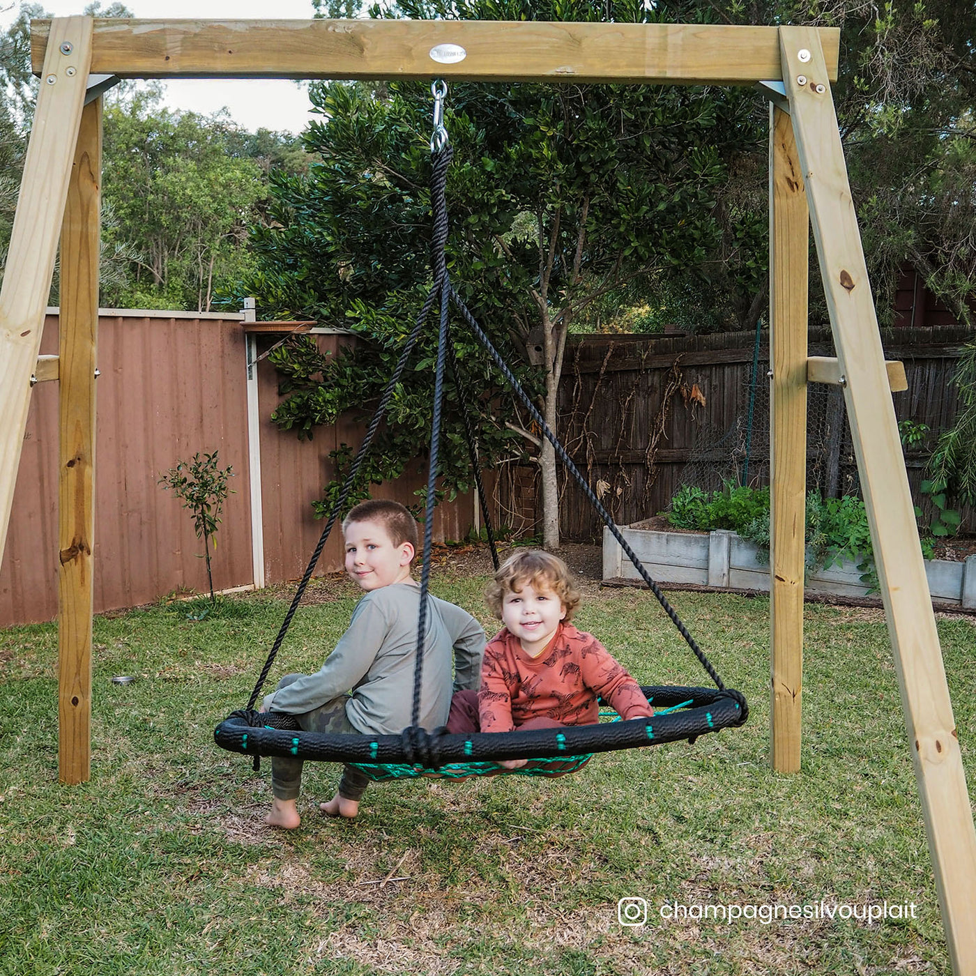 Lifespan Kids Oakley Swing Set with 1m Spidey Web Swing