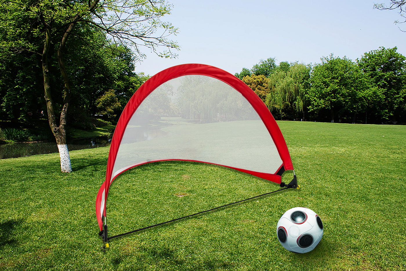 Portable Kids Soccer Goals Set &ndash; 2 Pop Up Soccer Goals, Cones, Goal Carry Bag