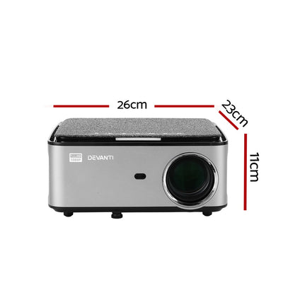 Devanti Mini Video Projector Wifi USB Portable HD 1080P