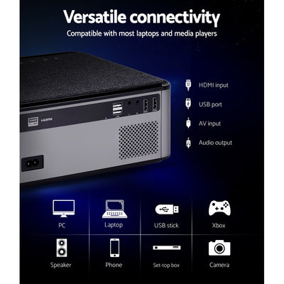 Devanti Mini Video Projector Wifi USB Portable HD 1080P