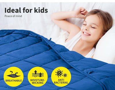 DreamZ Weighted Blanket Heavy Gravity Deep Relax 2.3KG Kids Navy