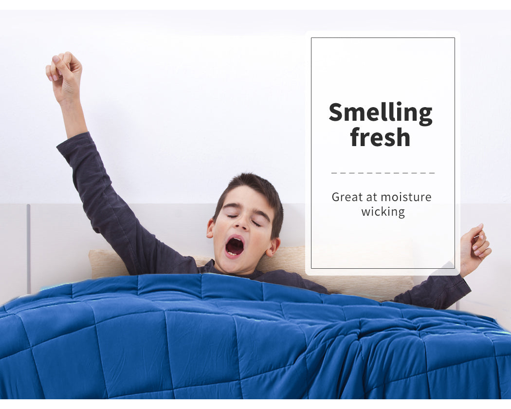 DreamZ Weighted Blanket Heavy Gravity Deep Relax 2.3KG Kids Navy