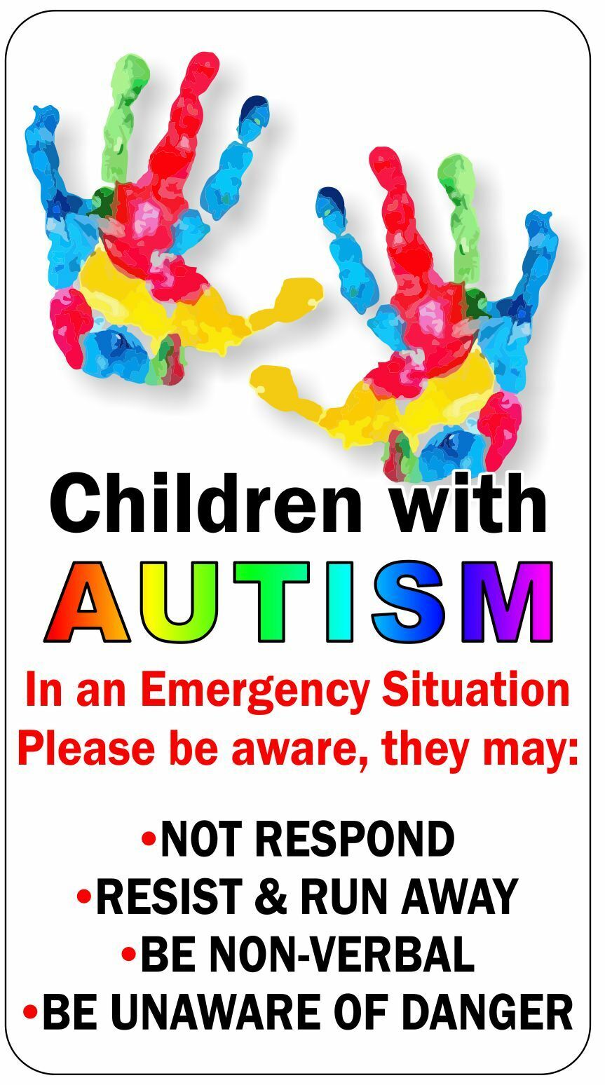 2 x Autism Car Stickers / Decals